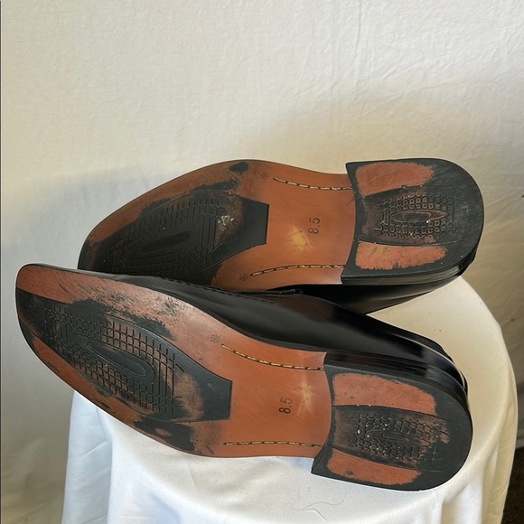 Stacy Adams Black Leather Dress Slip On Shoes Size 8.5 - Picture 7 of 7